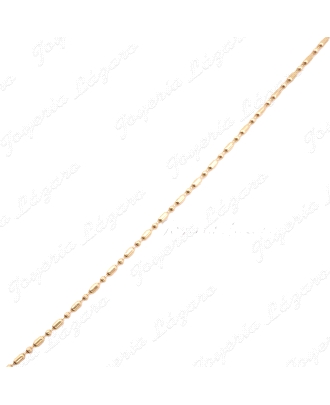 CADENA 40 CM. ORO 18 KTS BOLA+PALO