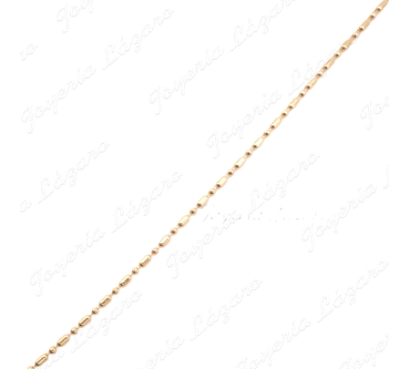 CADENA 40 CM. ORO 18 KTS BOLA+PALO