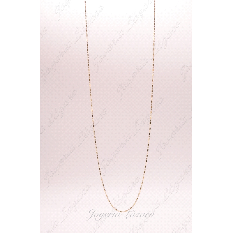 CADENA 18KT 45CM 1X1 BOLAS