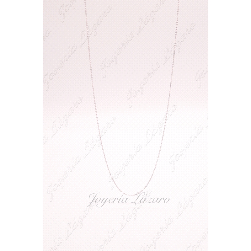 CADENA 18KTS BL. 40CM BARBADA