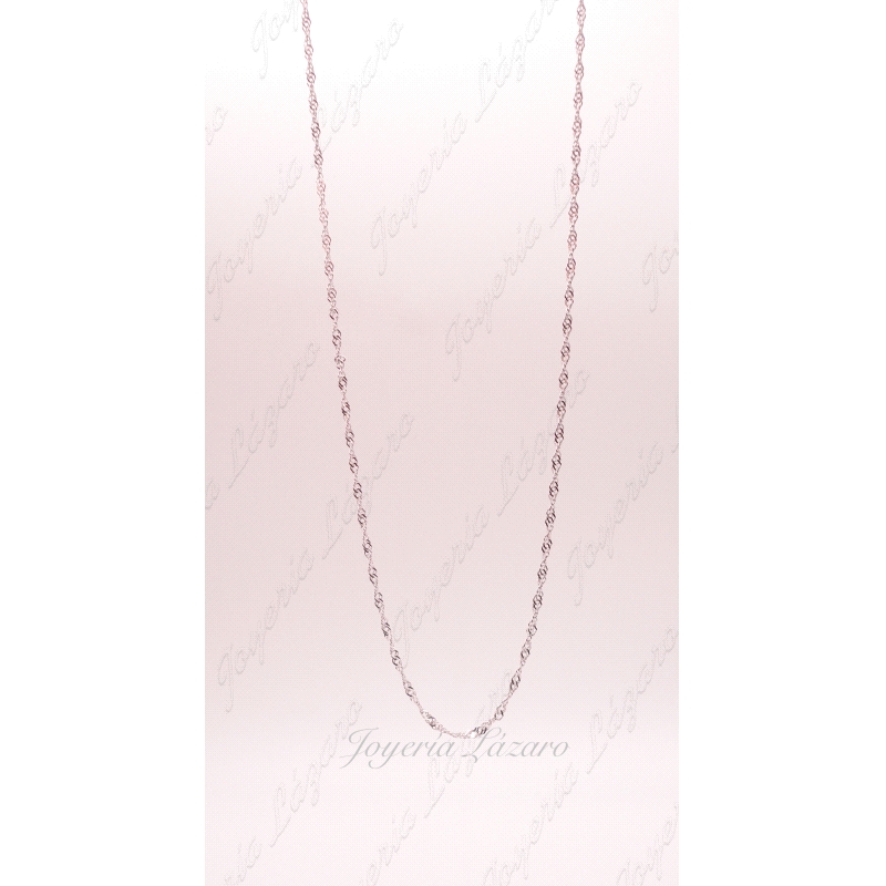 CADENA 18KTS BL. 40CM SINGAPUR