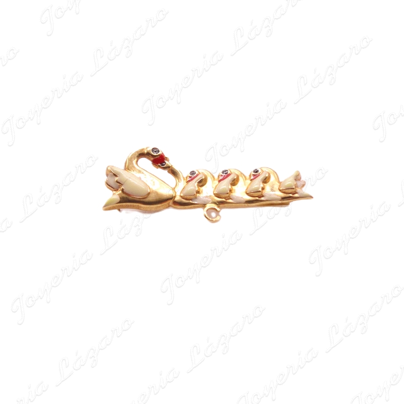 ALFILER BEBÉ 18KTS CISNES