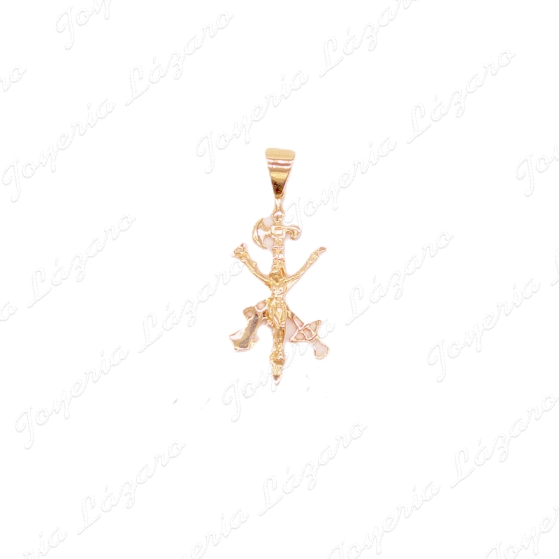 ORO 18 KTS CRISTO LEGION 4.3CM MEDIANA