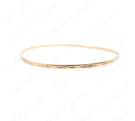 PULSERA 1/2 CAÑA ORO 18KT OCASION PLANA 2MMX66INT.