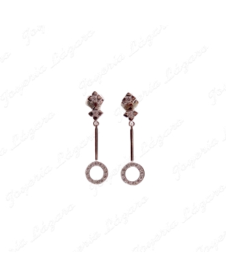 PEND. LARGOS ORO 18KT BLANCO SEMINUEVOS PENDULO CIERRE CAT.                                         