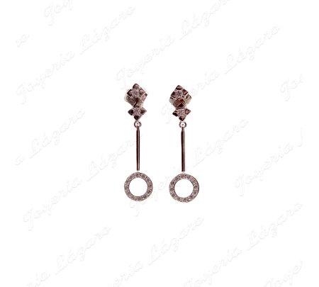 PEND. LARGOS ORO 18KT BLANCO SEMINUEVOS PENDULO CIERRE CAT.                                         