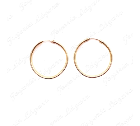 PEND. AROS ORO 18KT OCASION TUBO 2MMX16 INT.                                                        