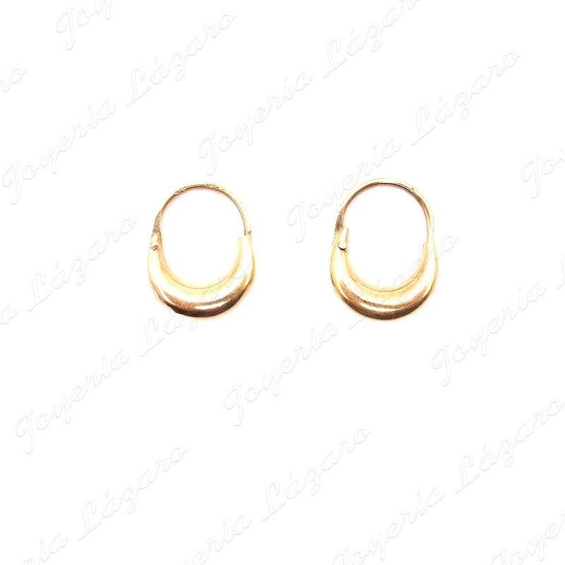 PEND. AROS ORO 18KT OCASION MORCILLAS PEQUEÑAS 14X10MM                                              