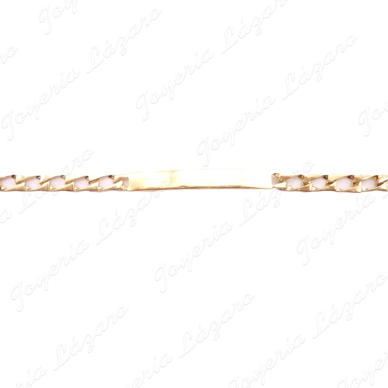 ESCLAVA ORO 18KT OCASION 5MM ESLABON BARBADO PLANO                                                  