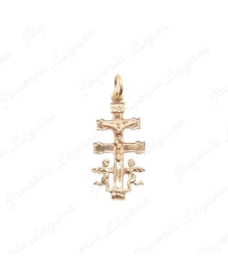 CRUZ DE CARAVACA ORO 18KT OCASION PLANA 27X14MM SIN ASA                                             