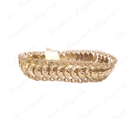 PULSERA ORO 18KT OCASION PRINCESA 16MM CON CAD. SEGURIDAD
