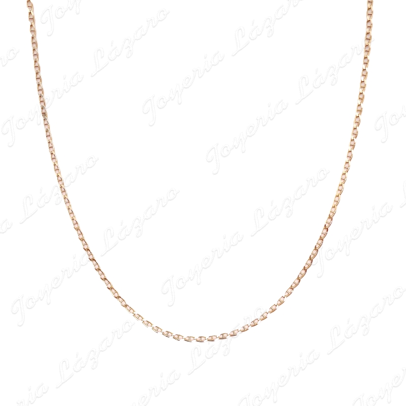 CADENA 50 CM. ORO 18KT OCASION ESLABON BARCO 2MM MACIZA                                             