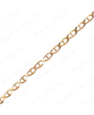 CADENA 50 CM. ORO 18KT OCASION ESLABON BARCO 2MM MACIZA
