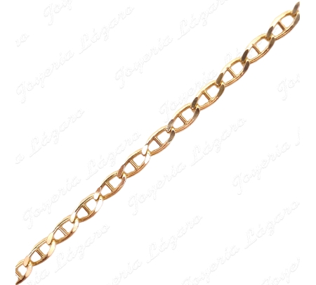 CADENA 50 CM. ORO 18KT OCASION ESLABON BARCO 2MM MACIZA