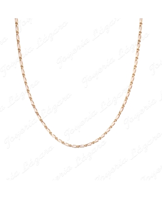 CADENA 50 CM. ORO 18KT SEMINUEVA MACIZA 3X1 3MM                                                     