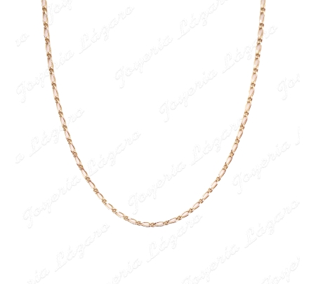 CADENA 50 CM. ORO 18KT SEMINUEVA MACIZA 3X1 3MM                                                     
