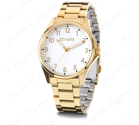 DUWARD RELOJ CABALLERO IP DORADO ESF. BLANCA 5ATM                                                   