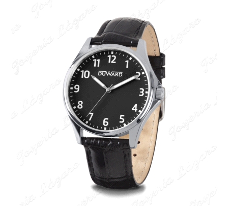 DUWARD RELOJ CABALLERO ACEROESF. NEGRA CORREA PIEL NEGRA                                            