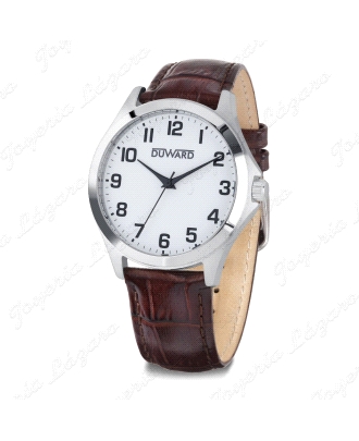 DUWARD RELOJ CABALLERO ESF. BLANCA CORREA MARRON                                                    