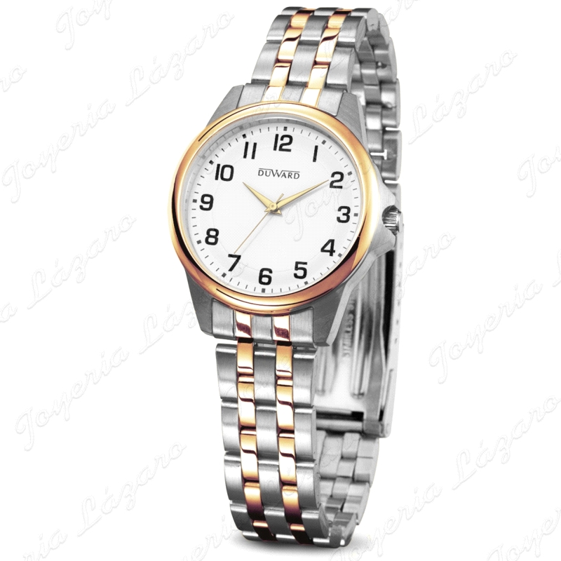 DUWARD RELOJ BICOLOR  SRA. BRAZALETE ESF. BLANCA                                                    