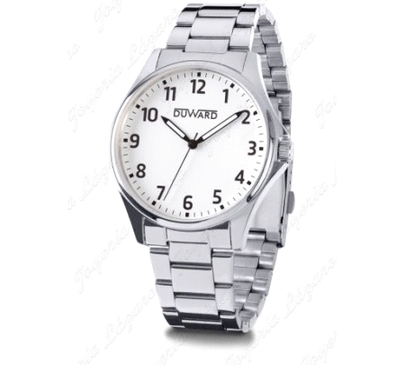 DUWARD RELOJ CAB. ACERO/BLANCO                                                                      