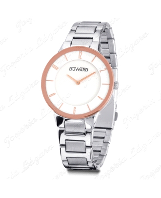 Descubre la sofisticación en su forma más pura con este reloj de hombre DUWARD. Su caja de acero y bisel de cristal crean un dis