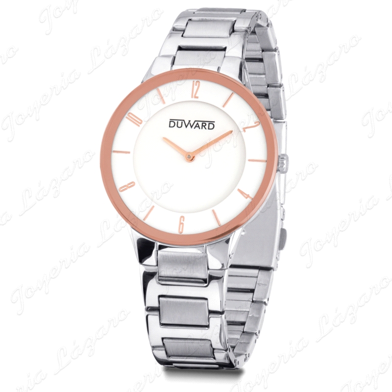 Descubre la sofisticación en su forma más pura con este reloj de hombre DUWARD. Su caja de acero y bisel de cristal crean un dis