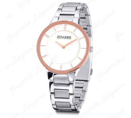 Descubre la sofisticación en su forma más pura con este reloj de hombre DUWARD. Su caja de acero y bisel de cristal crean un dis