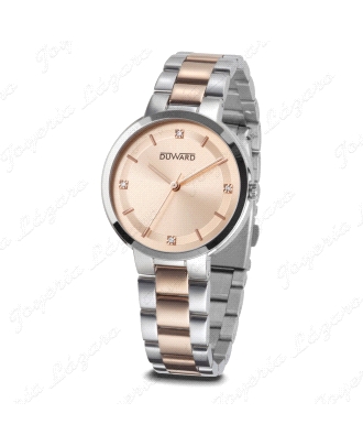 DUWARD RELOJ SRA. ACERO BICOLOR ROSE ESF. ROSE                                                      
