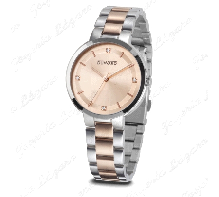 DUWARD RELOJ SRA. ACERO BICOLOR ROSE ESF. ROSE                                                      