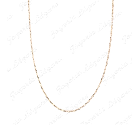 CADENA 45 CM. ORO 18 KTS FANTASIA FORZADA 1.2MM