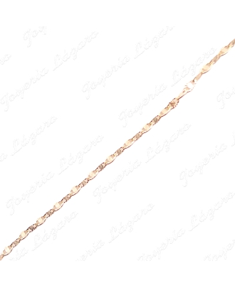 CADENA 40 CM. ORO 18 KTS FANTASIA  FORZADA 1.2MM                                                    