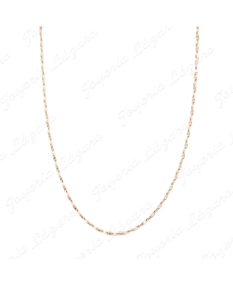 CADENA 40 CM. ORO 18 KTS FANTASIA  FORZADA 1.2MM