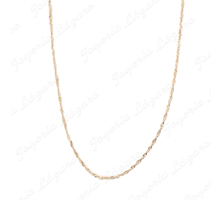 CADENA 45 CM. ORO 18 KTS SINGAPUR 2MM