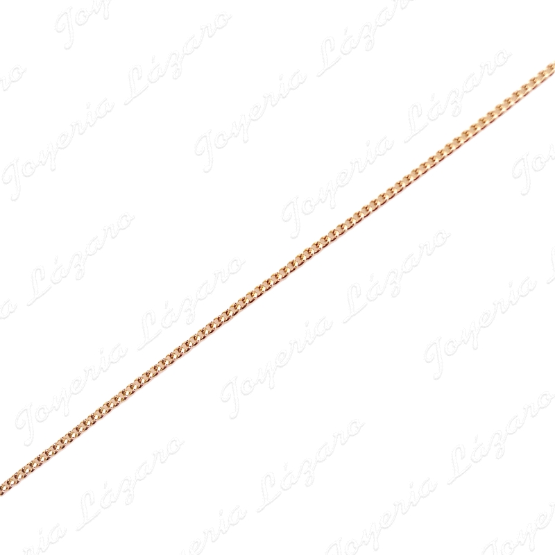 CADENA 40 CM. ORO 18 KTS BARBADA HILO REDONDO 0.9MM                                                 