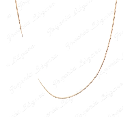 CADENA 45 CM. ORO 18 KTS BARBADA HILO REDONDO 1.6MM