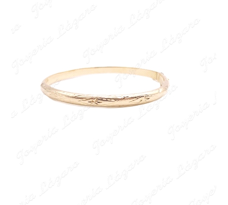 PULSERA 1/2 CAÑA ORO 18KT OCASION 5.5MM 61 INT. +CAD. SEGURIDAD