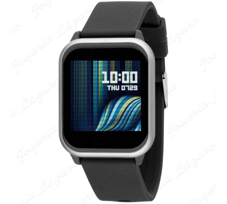 CUADRADO NEGRO BISEL PLATEADO + ARMIS ACERO