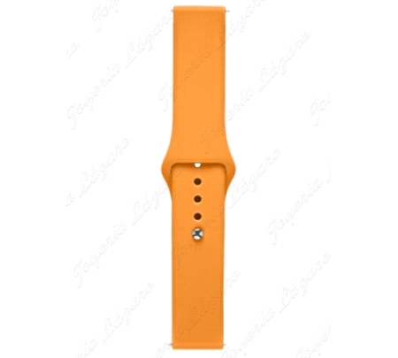 CORREA SMART WATCH/BAND 20MM SILICONA NARANJA FLUOR CIERRRE CLIP