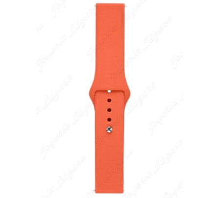 CORREA SMART WATCH/BAND 20MM SILICONA ROJO FLUOR CIERRE CLIP
