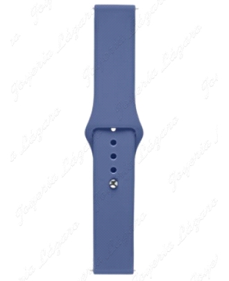 CORREA SMART WATCH/BAND 20MM SILICONA AZUL CIERRE CLIP