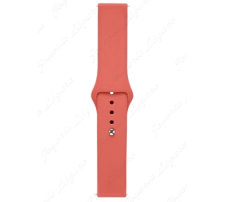 CORREA SMART WATCH/BAND 20MM SILICONA ROJA CIERRE CLIP