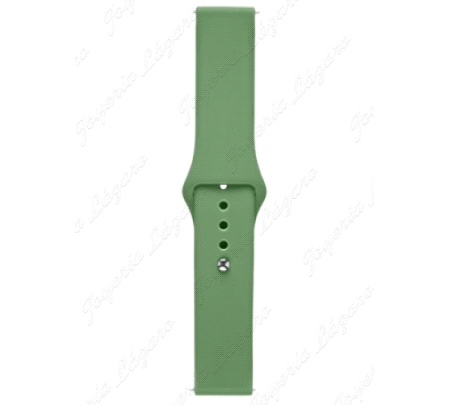 CORREA SMART WATCH/BAND 20MM SILICONA VERDE CIERRE CLIP