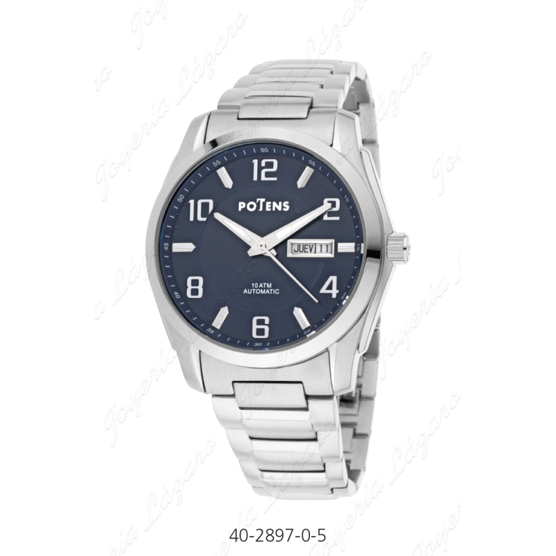 POTENS RELOJ CABALLERO AUTO. ESF. AZUL 100M COLEC.TOKIO