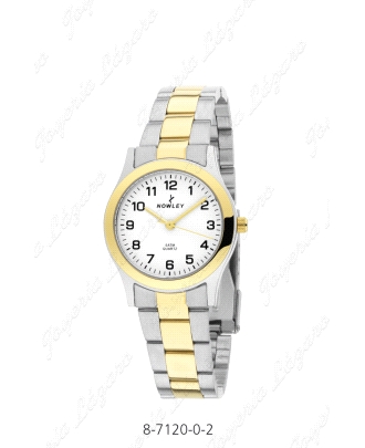 NOWLEY RELOJ BICOLOR ACERO SRA. ESF. BLANCA