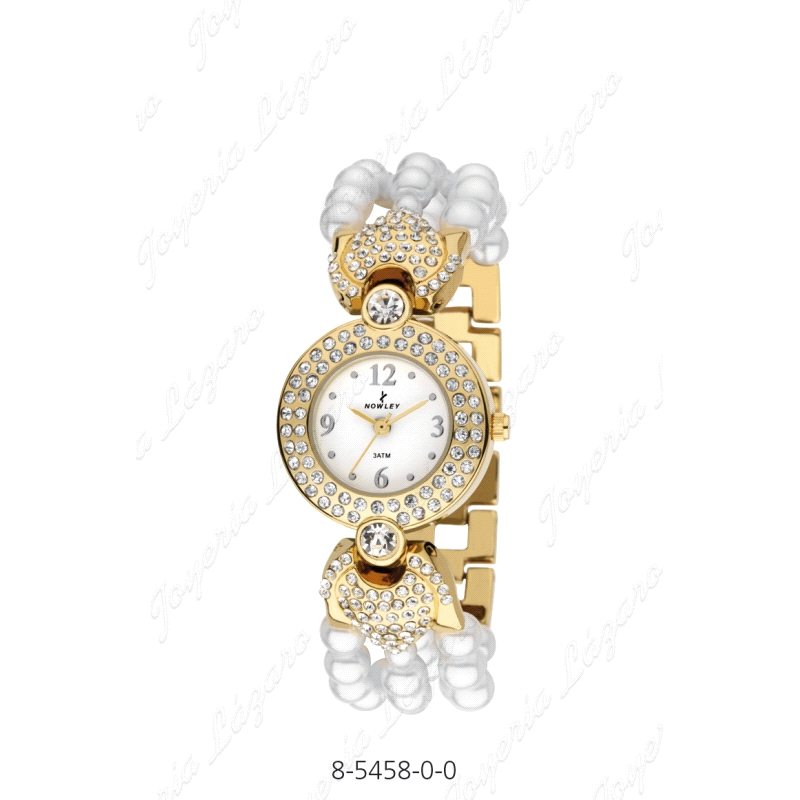 NOWLEY RELOJ SRA, DORADO PERLAS