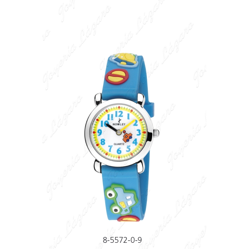 NOWLEY RELOJ KIDS CELESTE COCHES LOCOS