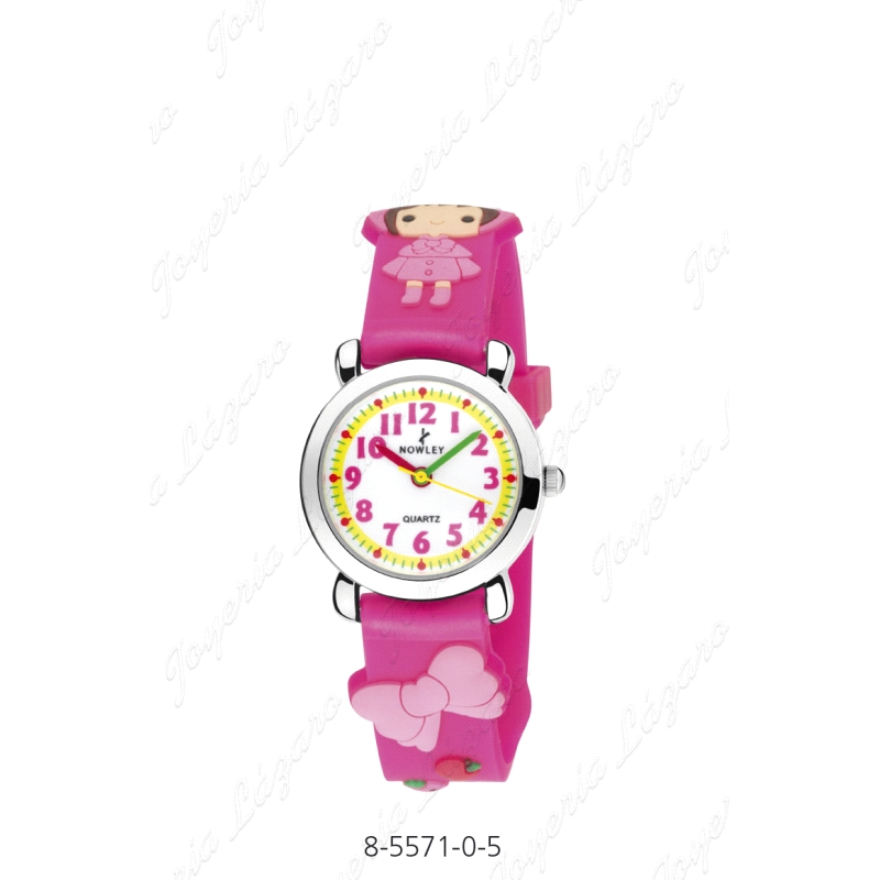 NOWLEY RELOJ KIDS ROSA NIÑA LAZO