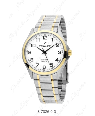 NOWLEY RELOJ CLASSIC CABALLERO BICOLOR ACERO