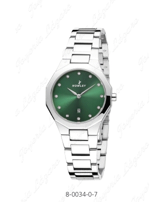 NOWLEY RELOJ PRISMA SEÑORA ESFERA VERDE